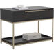 Rebel 38 X 27.25 inch Gold / Charcoal Grey Night Stand, Large